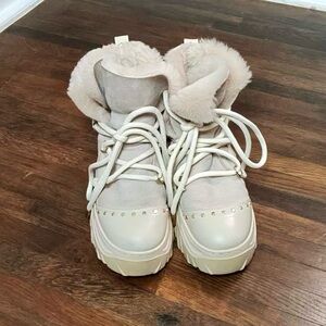 Inuikii trekking shearling lining Beige Winter Boots